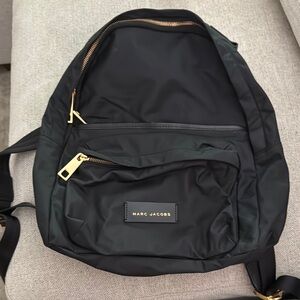 Marc Jacobs Black Sleek Nylon Backpack